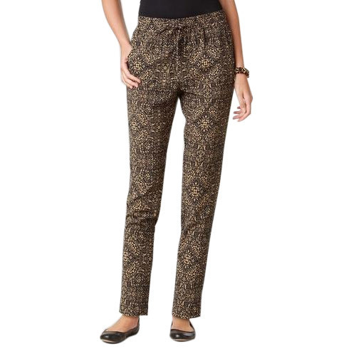 Plain Cotton Ladies Printed Pant, Size : M, XL, XXL, XXXL