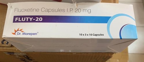 FLUTY- 20 Fluoxetine Capsules, Packaging Size : 10X3X10