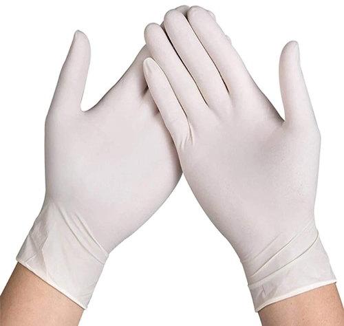 Nitrile Latex Hand Gloves, Color : White