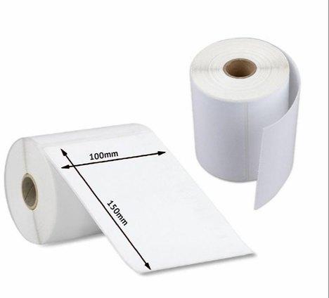 Amcode Paper Plain Shipping Thermal Labels, Packaging Type : Roll