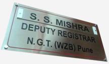 Rectengular Stainless Steel Signage Board, Tube Chip Color : Red