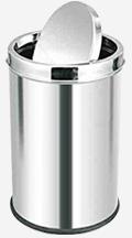 Stainless Steel Swing Bin, Shape : Round