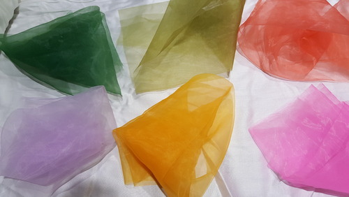 Plain Tissue Silk Fabric, Width : 58-60 Inch