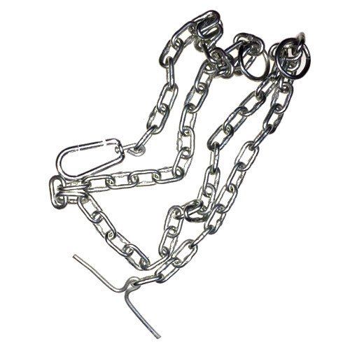 Canna PET Chrome Stainless Steel Dog Chains, Color : Silver