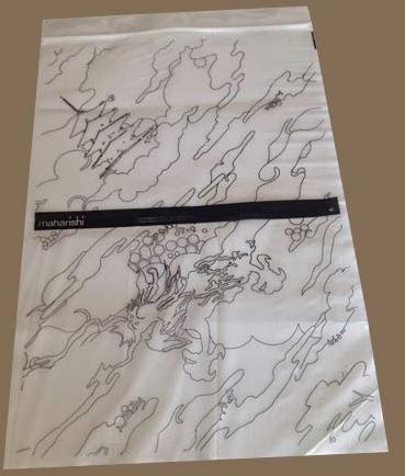 Polyester Gusset Seal Pouch, Color : White, Transparent