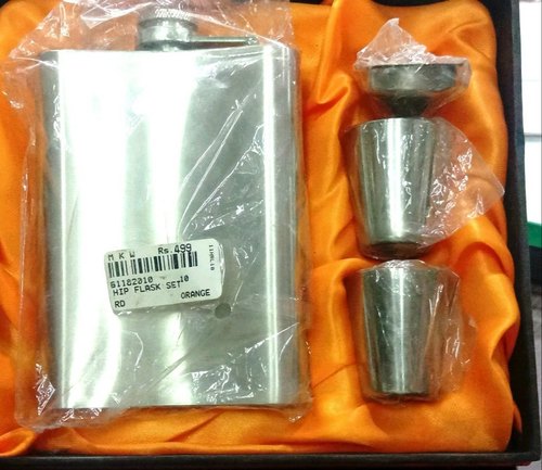 Stainless Steel Flask Gift Set