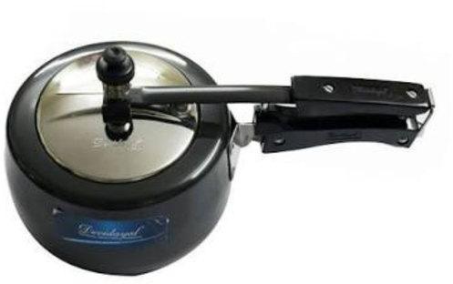 Stainless Steel Pressure Cooker, Color : Black