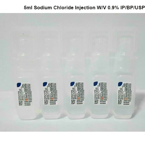 SUNLIFE Sodium Chloride Injection, Packaging Size : 5ml
