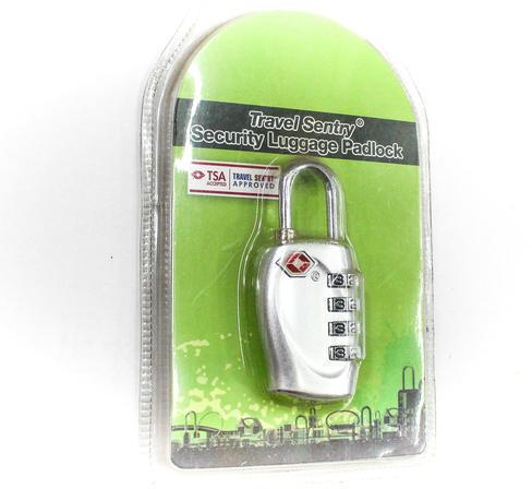 Travel Sentry SS Security Luggage Padlock, Color : Silver