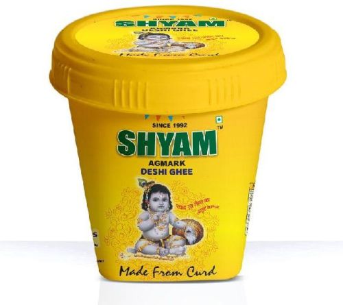 PP 500ml Ghee Packaging Container, Shape : Round