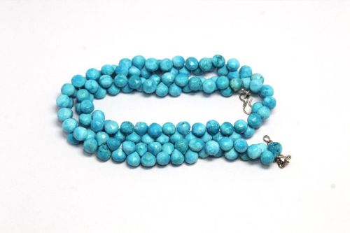 Polished Reconstructed Turquoise Necklace,, Feature : Fine Finishing