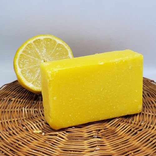 Rectangular Lemon Soap, Color : Yellow