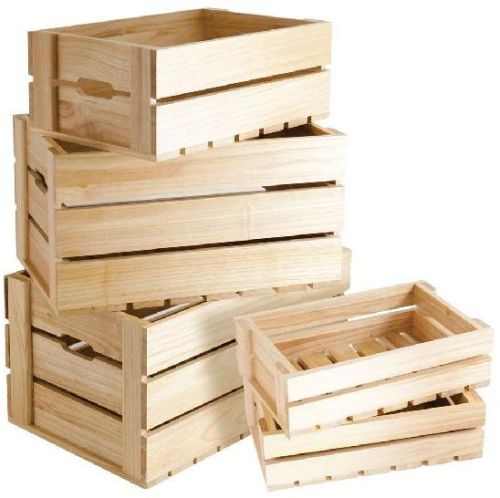 Plain Wooden Crates and Boxes, Shape : Rectangular, Square For Packaging