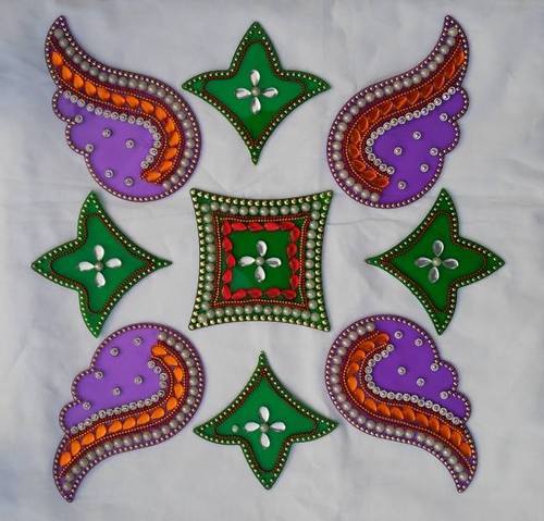 Floating Rangoli, Color : Multicolor With Glitter