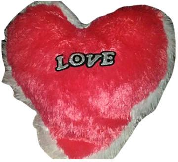 Heart Shape Pillow, Color : Red