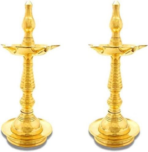 Brass Kuthu Vilakku, Color : Golden