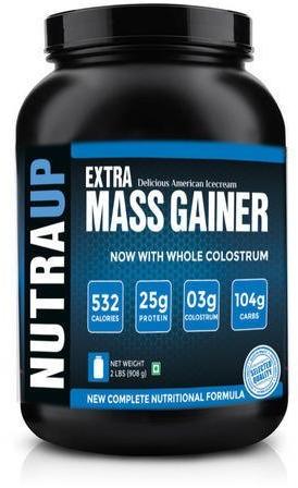 Nutra UP Extra Mass Gainer Powder, Packaging Size : 2 LBS