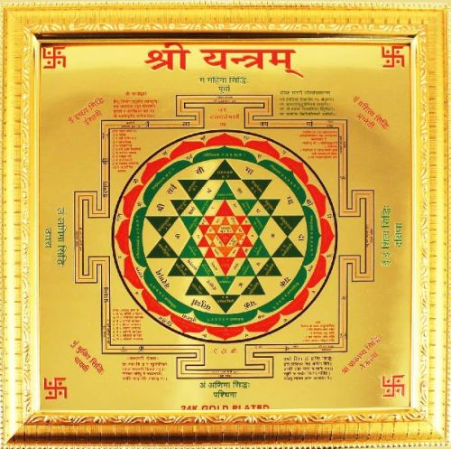 SHRI YANTRA MANTRA SIDDHA (SIZE 10 INCHES)