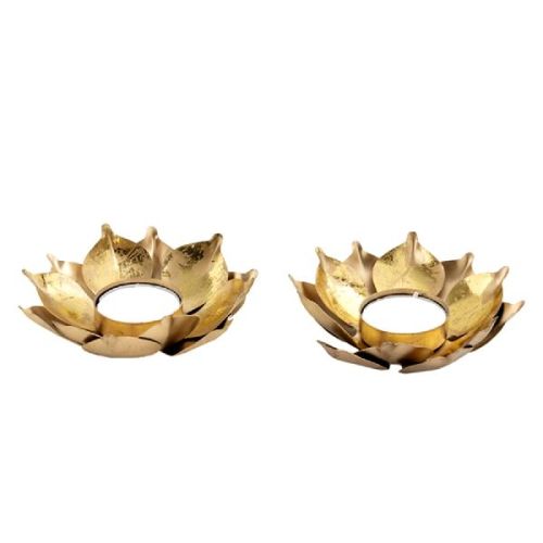 LOF Metal Lotus Light Holder Pack Of 2