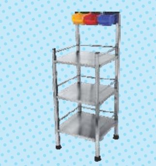 Polished Metal Royal Bedside Locker, For Hospital, Size : Standard