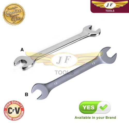 CRV Mirror Finish Double Open End Spanners, For Fittings