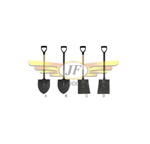 JF TOOLS Iron Shovels, For Garden Use, Color : Black