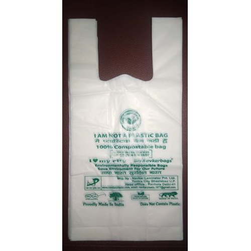 Compostable Carry Bag, Color : White, Green, Red