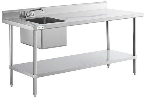 Stainless Steel Table With Sink