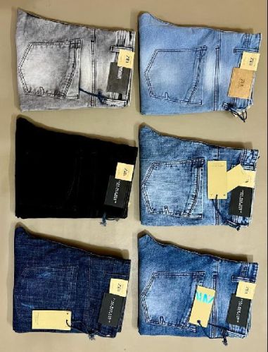 Zara Faded Mens Denim Jeans, Technics : Machine Made