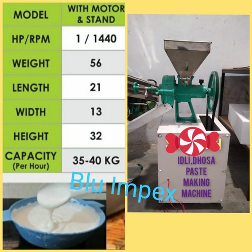 Idli, Dosha Paste Making Machine