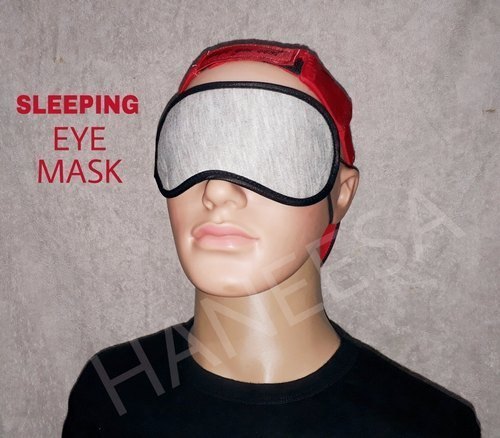 Haneesa Cotton Sleeping Eye Mask, For Personal, Pattern : Plain