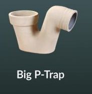 Polished PVC Big P-Trap, Feature : Perfect Shape, Fine Finishing