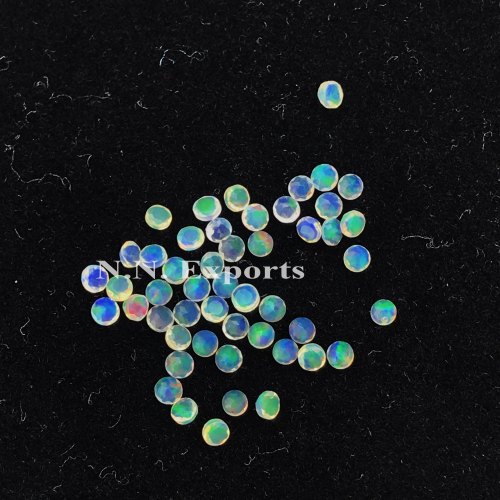 Ethiopian Opal Faceted Round Gemstone