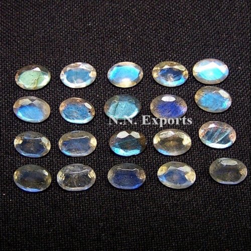 Labradorite Faceted Oval Gemstone, For Used Making Jewellery