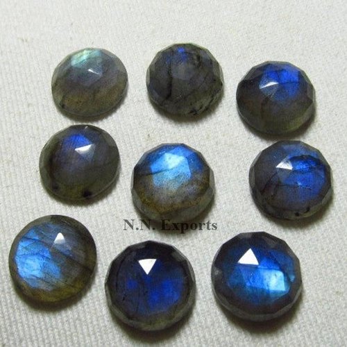 Labradorite Rose Cut Round Gemstone, For Used Making Jewellery, Size : Multisize