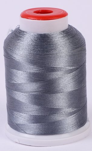 Dyed Gray Polyester Embroidery Thread, Packaging Type : Reel