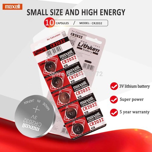 Maxell Coin Battery, Capacity : 150mah