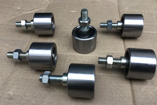 Round Steel Chain Guide Roller, For Industrial, Color : Silver