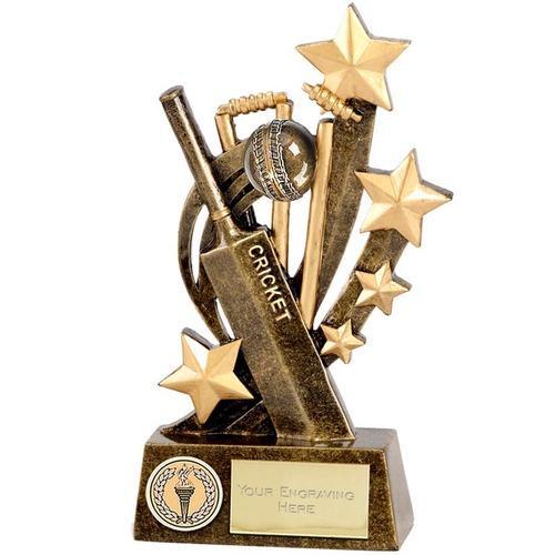 Polished Acrylic Cricket Trophy, Style : Modern