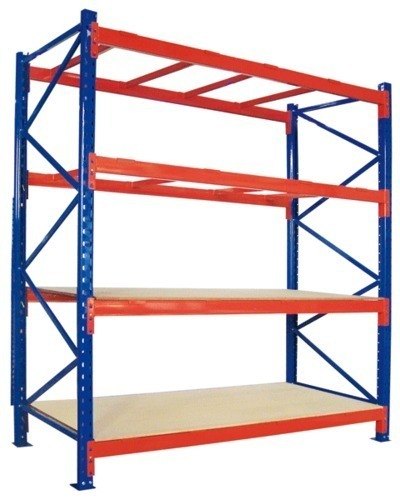 MS Slotted Angle Rack, Color : Blue, Red