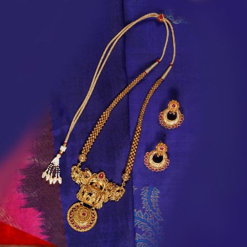 Vahida Jewels Swayamvaram Pendant Set, Packaging Type : Fabric Bag