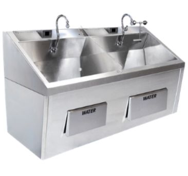 Stainless Steel Scrub Station, For Laboratory