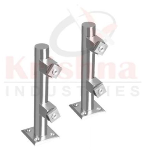 Stainless Steel Polished Glass Handrail Bracket, For High Tensile, High Quality, Accuracy Durable