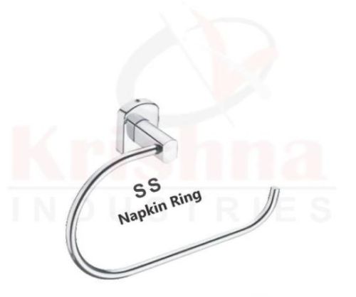 Round Stainless Steel Napkin Ring, Color : Grey
