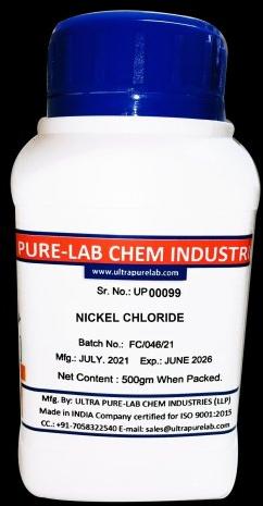 Nickel Chloride Powder, Packaging Type : Bottle