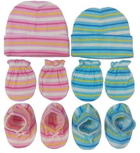 Cotton Baby Mitten Set, Pattern : Printed