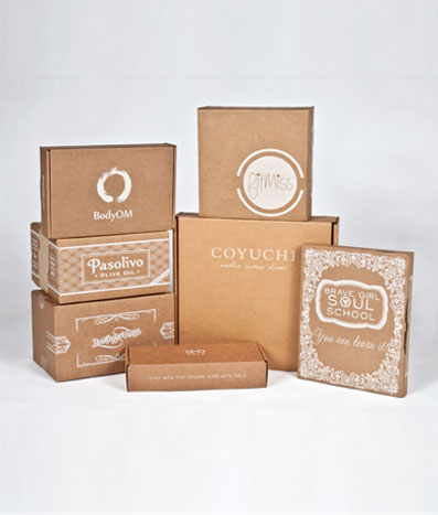 Kraft Paper Cosmetics Box, Color : White