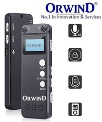 ORWIND Audio Voice Recorder, Color : Black