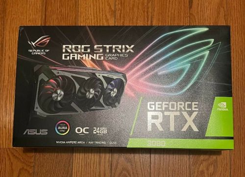 NON-LHR* ASUS GeForce RTX 3090 ROG STRIX OC 24GB GDDR6X Graphics Card FAST SHIP