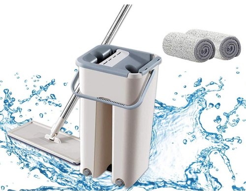 Scratch Cleaning Mop, Color : Gray Light Brown